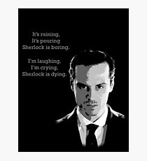 Sherlock Holmes Moriarty Photographic Print