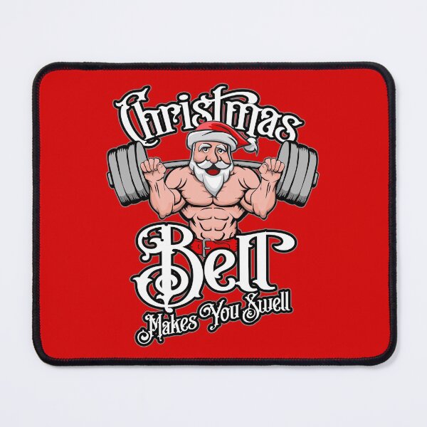 Item preview, Christmas Barbell Squat Santa Funny Gym Quote designed and sold by GrandeDuc.