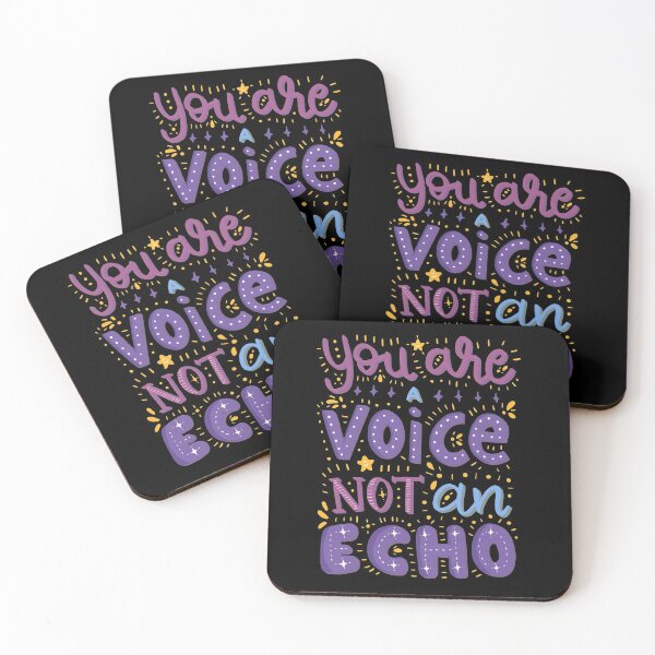 Item preview, You Are A Voice Not An Echo Lettering Quote designed and sold by Lizzamour.