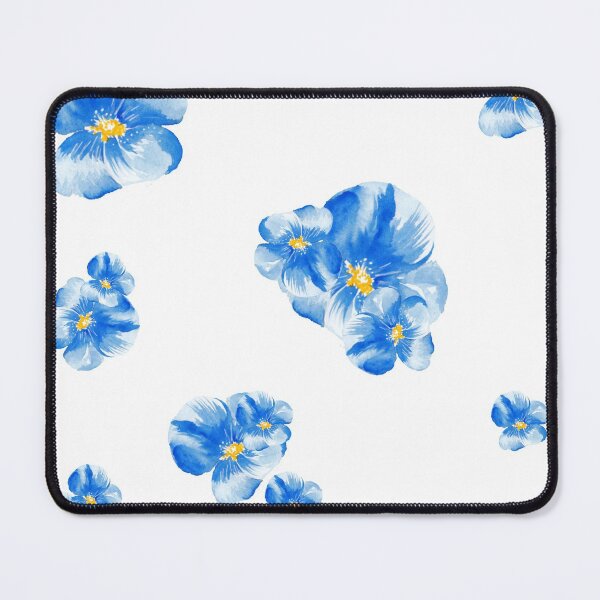 Aperçu de l'œuvre Petites fleurs bleues violettes créée et vendue par PrimeDesignShop.