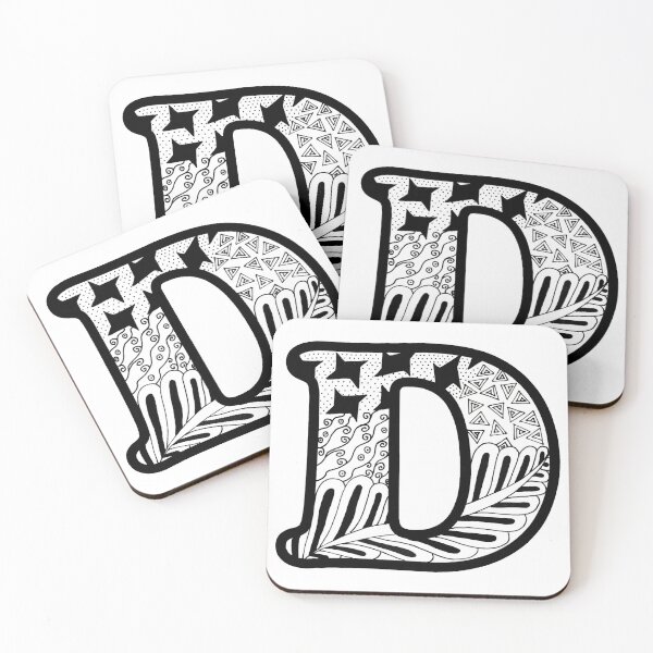 Item preview, Letter D (Big & Centered) designed and sold by DreamWearin.