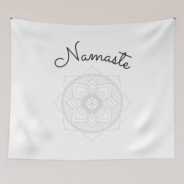 Item preview, Yoga - Namaste (black on white) designed and sold by Gilby-Designs.