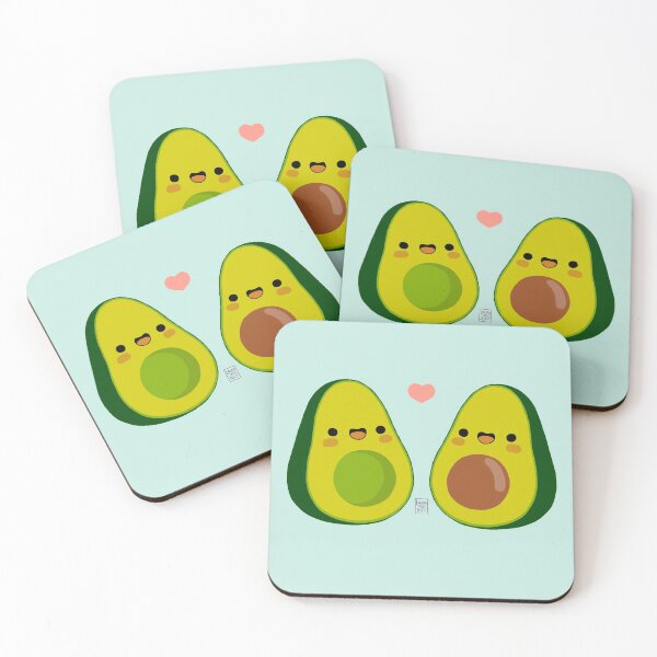 Item preview, Avocado Kawaii in love designed and sold by LauraPemArt.