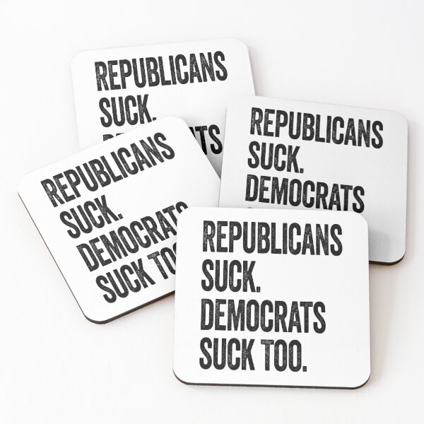 Item preview, Republicans Suck. Democrats Suck Too. - Political Quote for Independents, Graffiti Art designed and sold by CoolArtGeek.