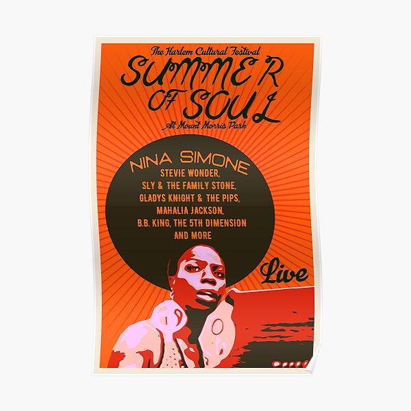 Nina Simone- Summer Of Soul Concert Poster Poster