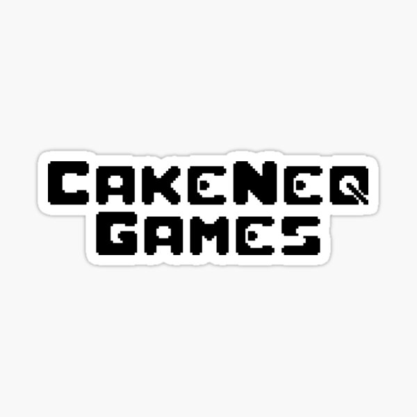 CakeNeq Games Logo Sticker