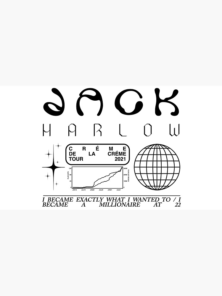 Jack Harlow Creme de la Creme Trippy Cool Artwork by mirmaids
