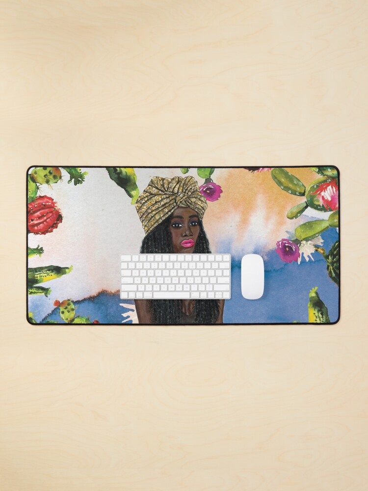 Thumbnail 1 of 5, Mouse Pad, Boho Goddess designed and sold by sincerelyteia.