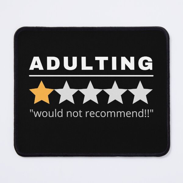 Item preview, Adulting would not recommend Review designed and sold by foramelie.
