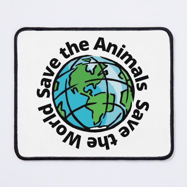 Item preview, Save the Animals Save the World  designed and sold by Vegginitup.