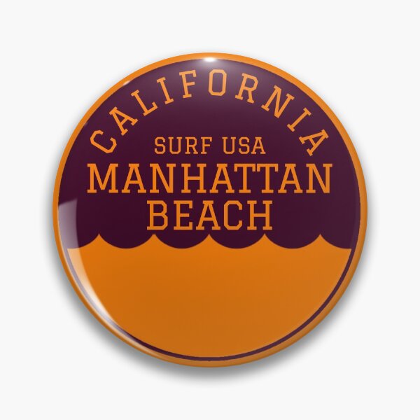 Item preview, Manhattan Beach California Vintage Retro Surf USA Travel Vacation Summer Sunset Beach designed and sold by tmartinezta.