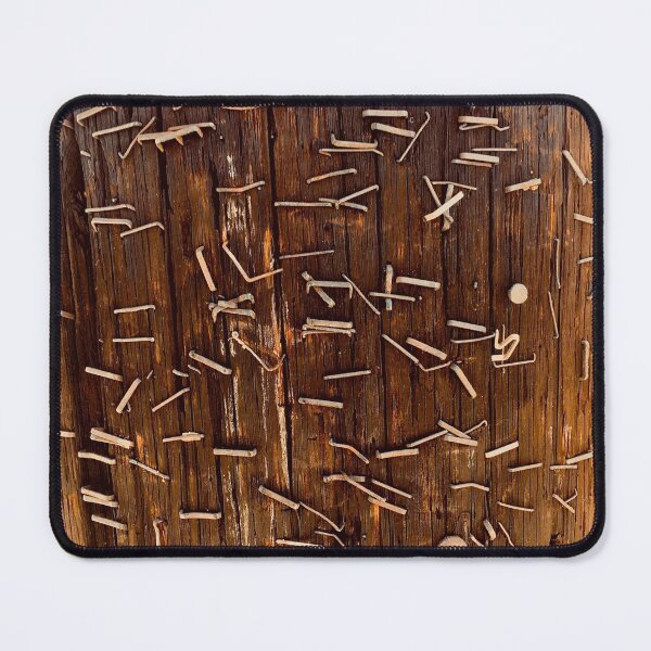 Item preview, Telephone Pole with Staples and Nails Woodgrain Textile designed and sold by Popular-Gifts.