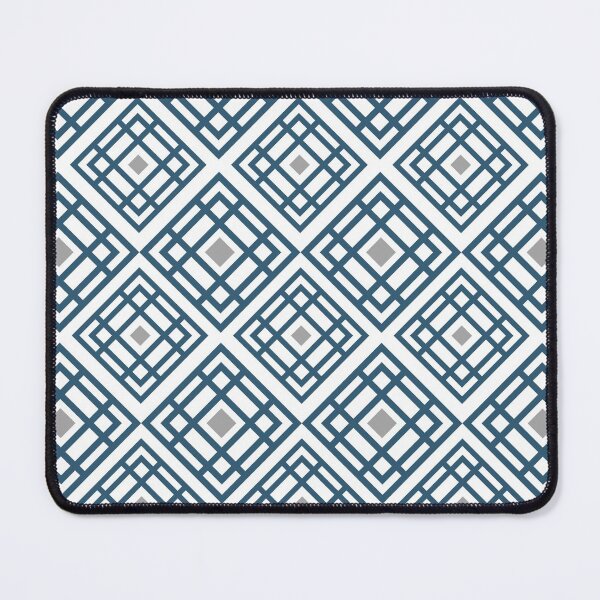 Item preview, Navy Blue Geometric square pattern designed and sold by ABInspired.