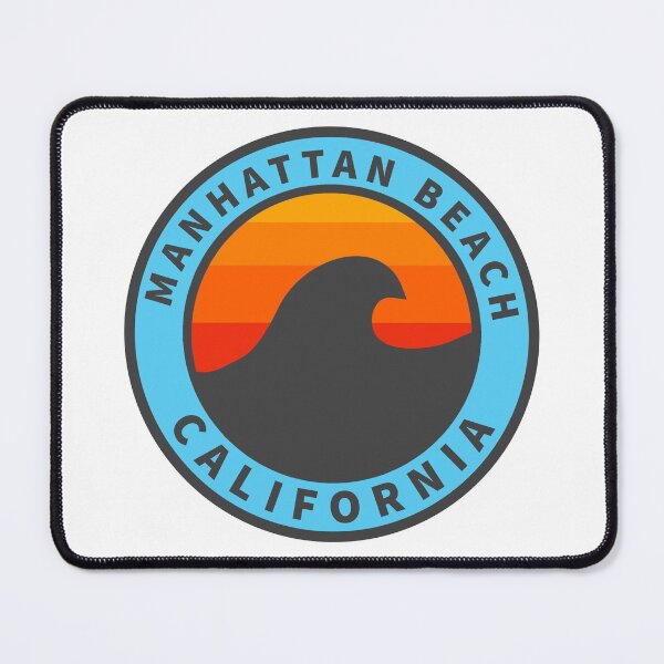 Item preview, Manhattan Beach California Vintage Retro Surf USA Travel Vacation Summer Sunset Beach designed and sold by tmartinezta.