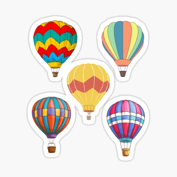 Hot Air Balloon Stickers – Sunturquoise