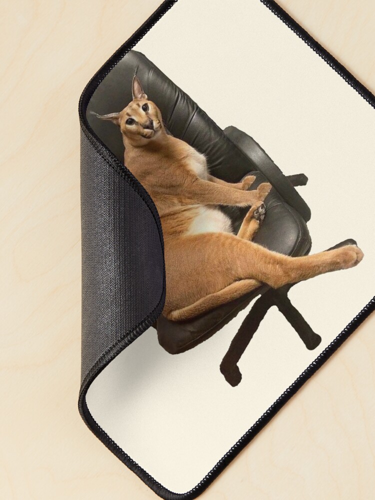 Caracal Cat Big Floppa Meme Mouse Pad Anti-Slip Rubber Mousepad