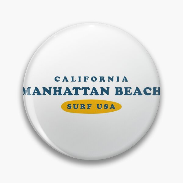 Item preview, Manhattan Beach California Vintage Retro Surf USA Travel Vacation Summer Sunset Beach designed and sold by tmartinezta.