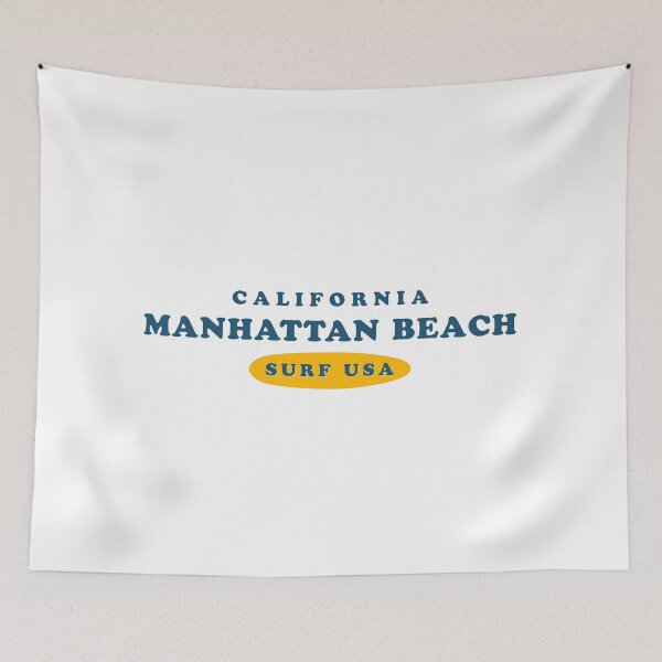 Item preview, Manhattan Beach California Vintage Retro Surf USA Travel Vacation Summer Sunset Beach designed and sold by tmartinezta.