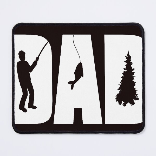 Item preview, Fishing Dad - Dad Word Text With Fishing Icon Cut outs White designed and sold by WearWolfDesigns.