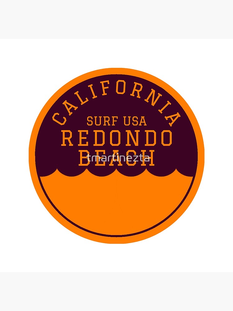 Discover Redondo Beach California Vintage Retro Surf USA Travel Vacation Summer Sunset Beach Premium Matte Vertical Poster