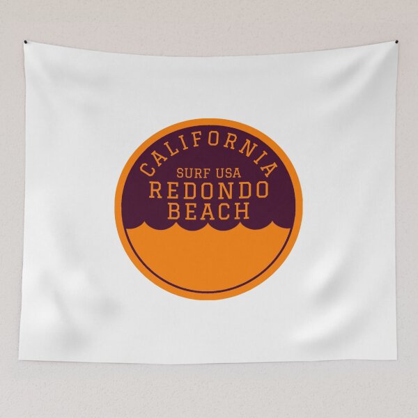 Item preview, Redondo Beach California Vintage Retro Surf USA Travel Vacation Summer Sunset Beach designed and sold by tmartinezta.