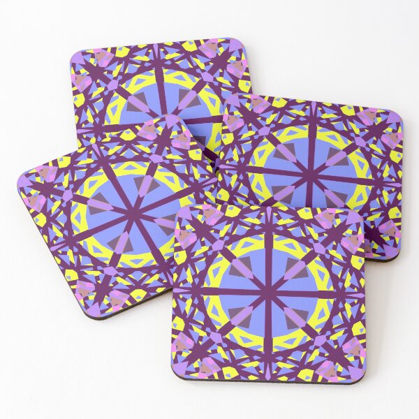 Item preview, Purple Gray Grey Yellow Halloween Party Trick or Treat Geometric Cross Pattern - For A Modern Witch designed and sold by PatternPerfect.