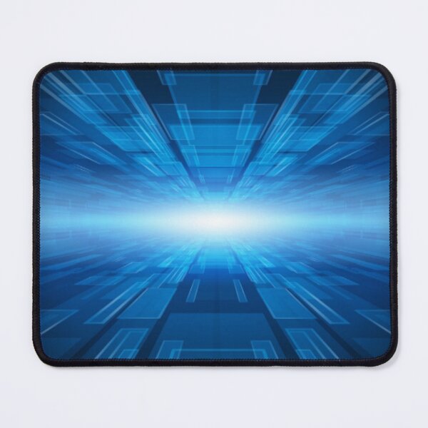 Item preview, Blue Futuristic Digital Computerised Abstract Pattern Design designed and sold by WearWolfDesigns.