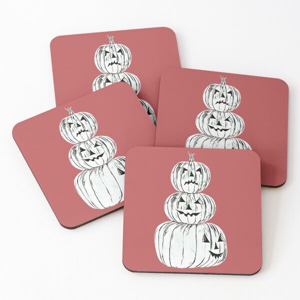 Item preview, Leaning Pumpkins Tower Funny Halloween Pumpkin Smiling  designed and sold by catchyology.
