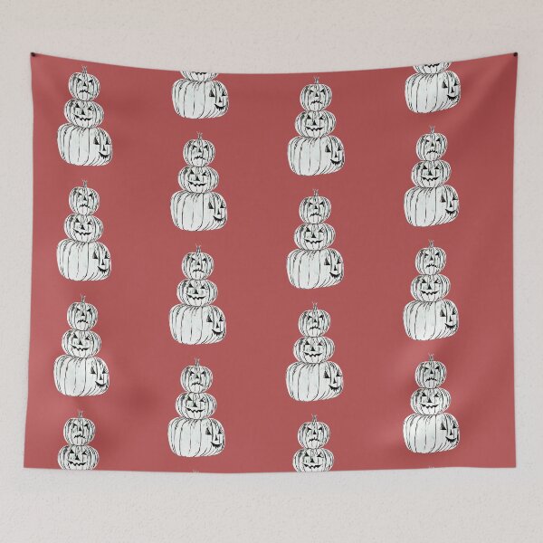 Item preview, Leaning Pumpkins Tower Funny Halloween Pumpkin Smiling  designed and sold by catchyology.