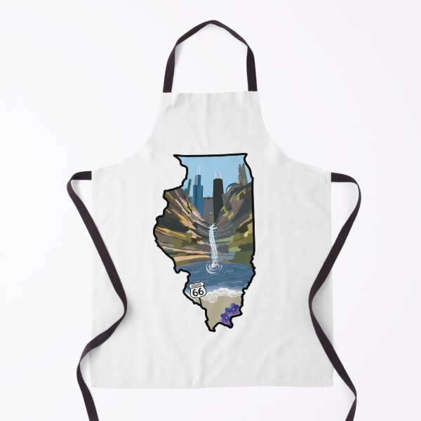 Item preview, illinois state chicago route 66 drawing designed and sold by greenotterart.