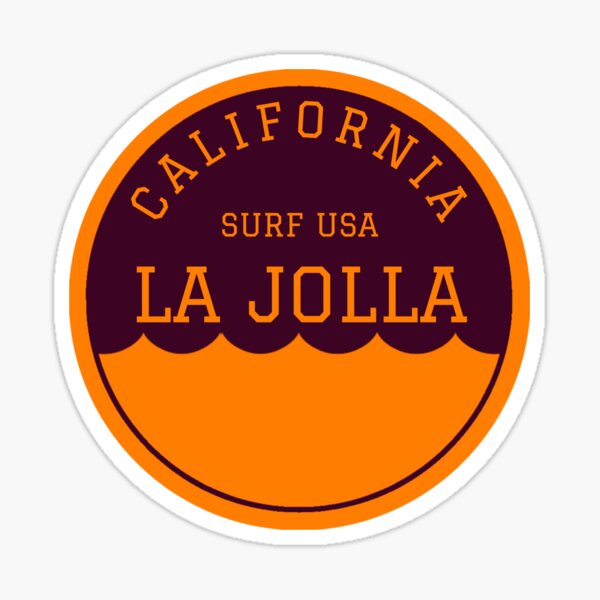 Aperçu de l'œuvre La Jolla Californie Vintage Retro Surf USA Voyage Vacances Été Sunset Beach créée et vendue par tmartinezta.