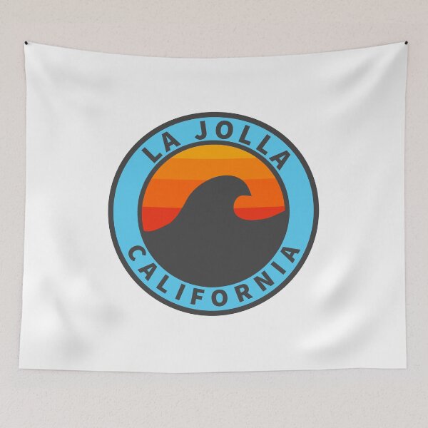 Item preview, La Jolla California Vintage Retro Surf USA Travel Vacation Summer Sunset Beach designed and sold by tmartinezta.
