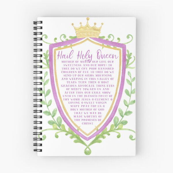 Item preview, Hail Holy Queen - Catholic Prayer Gifts designed and sold by CatholicCottage.