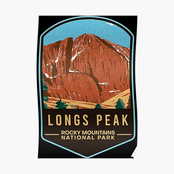 Longs Peak Rocky Mountains National Park Poster