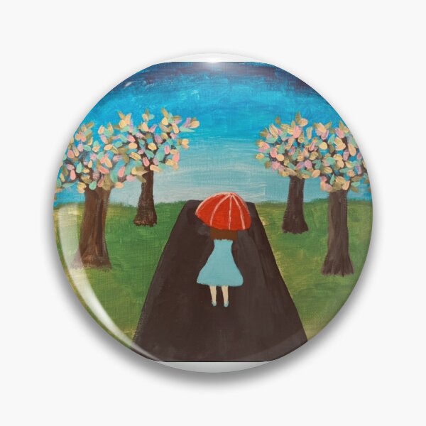 Item preview, A Blue Dress and Red Umbrella designed and sold by kciecierski.
