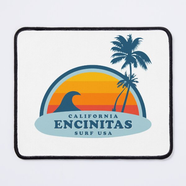 Item preview, Encinitas California Vintage Retro Surf USA Travel Vacation Summer Sunset Beach designed and sold by tmartinezta.