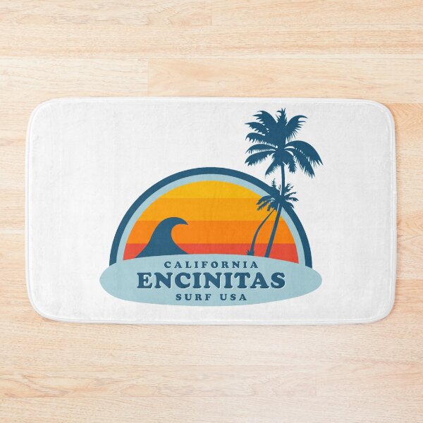 Item preview, Encinitas California Vintage Retro Surf USA Travel Vacation Summer Sunset Beach designed and sold by tmartinezta.