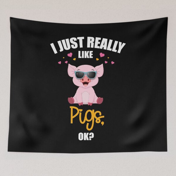 Item preview, I Just Really Like Pigs - Sweet Pig designed and sold by Ibu83.