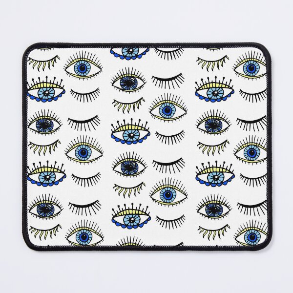 Item preview, Evil Eyes Blue Yellow Lucky Charm Symbol designed and sold by Julie Erin Designs.