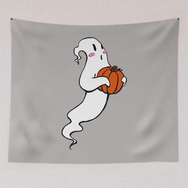 Item preview, Cute Ghost with Pumpkin designed and sold by Avani01.