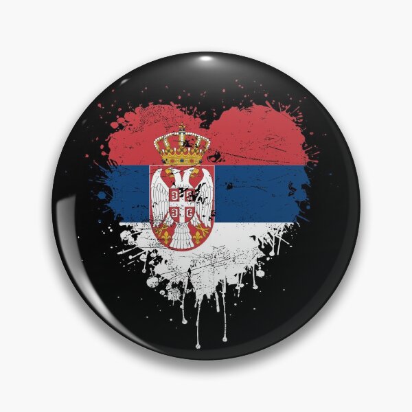 Item preview, Heart with serbian flag designed and sold by Mila1946.