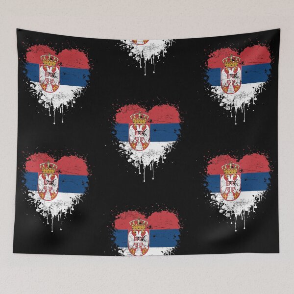 Item preview, Heart with serbian flag designed and sold by Mila1946.