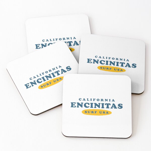 Item preview, Encinitas California Vintage Retro Surf USA Travel Vacation Summer Sunset Beach designed and sold by tmartinezta.