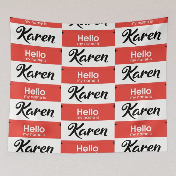 Item preview, Hello my name is Karen Name Tag designed and sold by johnta17.