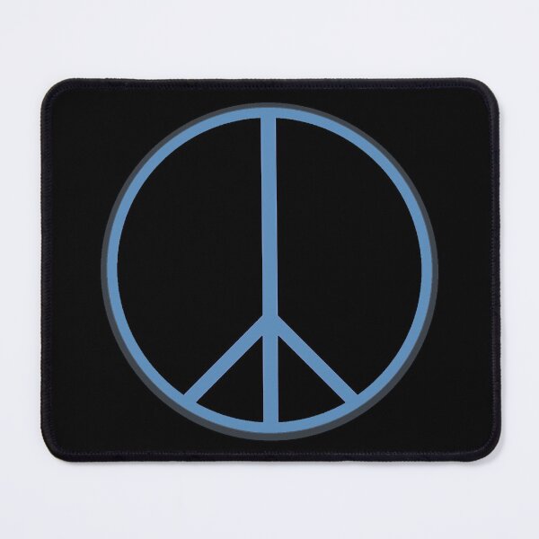 Item preview, Blue peace and love sign designed and sold by For the love of Pixels.