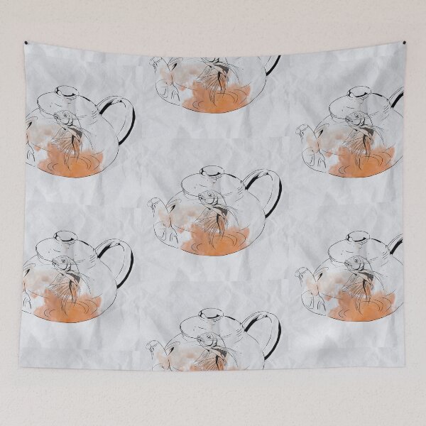 Item preview, fish in a teapot designed and sold by LiaruDesign.