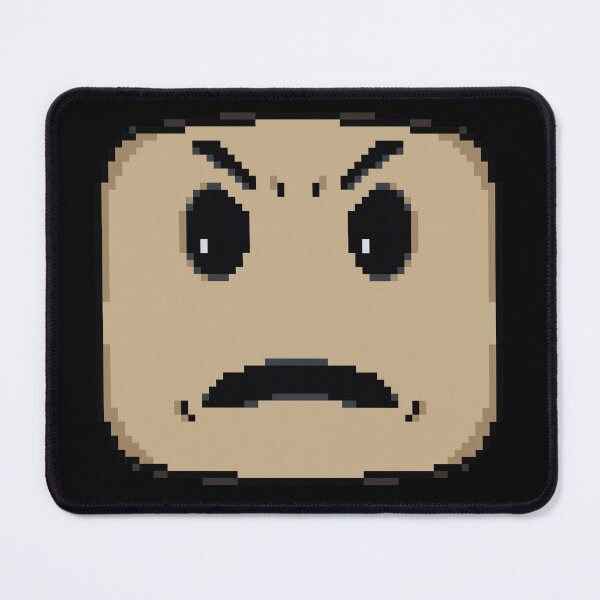 Item preview, Angry emoticon pixelated face designed and sold by For the love of Pixels.