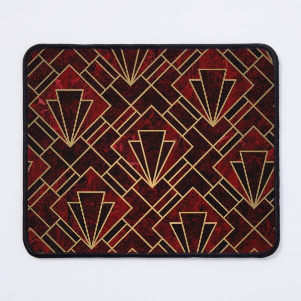 Item preview, Red Ruby Art Deco Mosaic designed and sold by AmbienceArt.