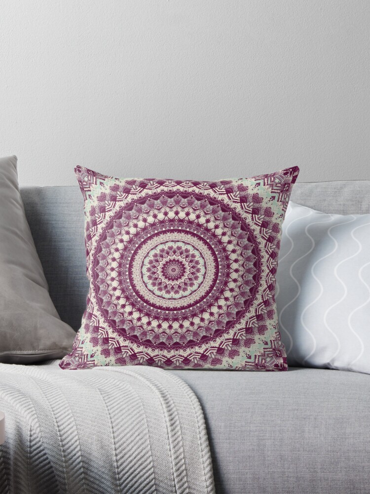 Thumbnail 1 of 4, Pillow, Mandala 143 designed and sold by PatternsofLife.