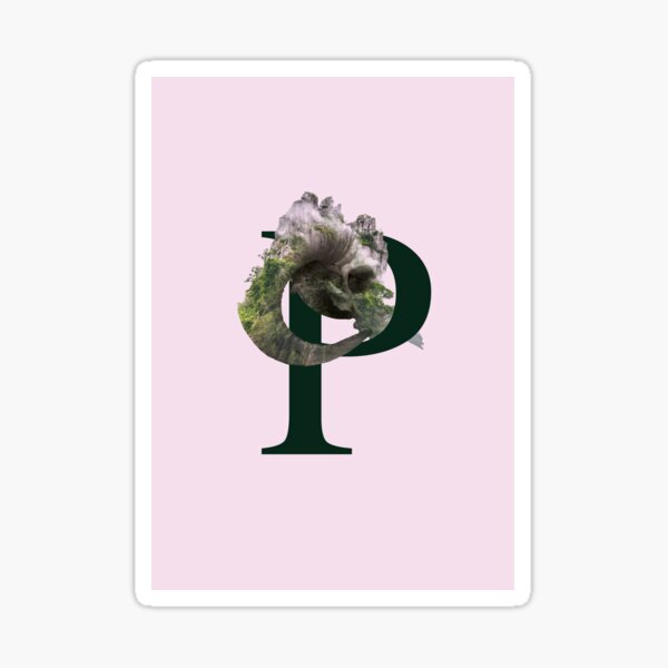Item preview, Skull Letter P designed and sold by PonyLord.